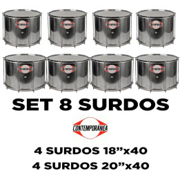 Pacote 8 surdos Contemporânea Samba Reggae