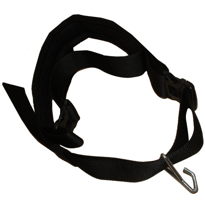 Black padded waist batucada strap 1 hook