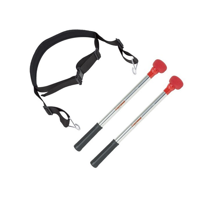 Pack of black strap and 2 clubs for dobra