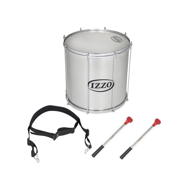 Pack surdo Izzo 18" with strap and 2 mallets