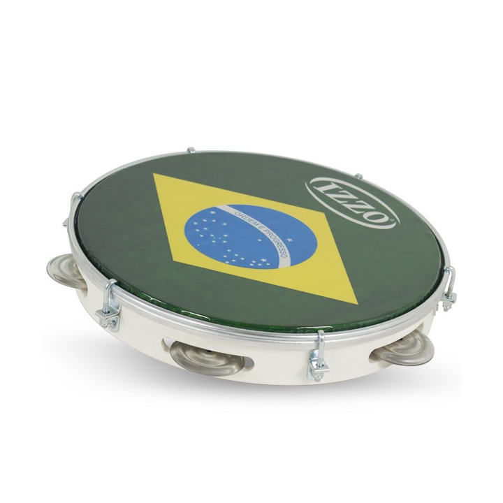 Pandeiro 10 "abs blanc