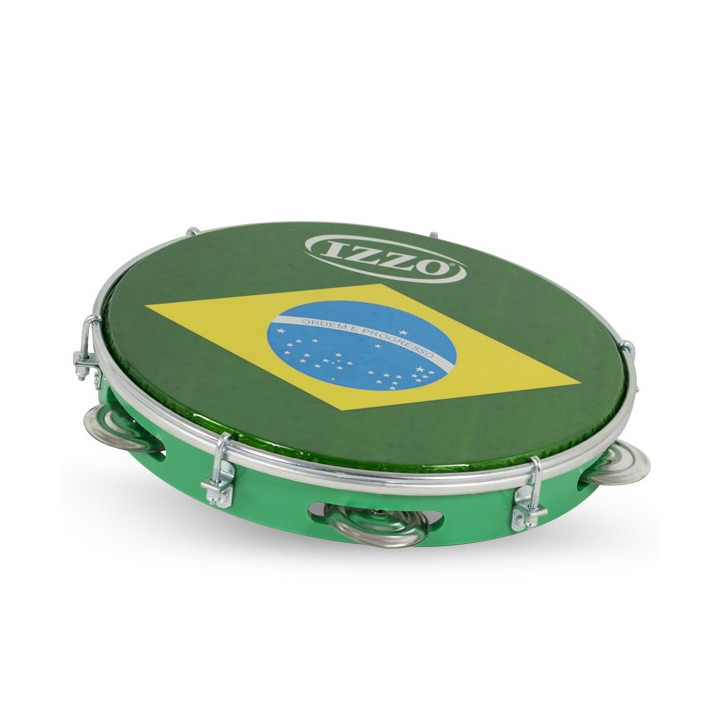 Pandeiro 10" abs verde