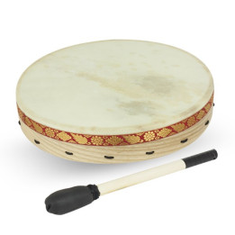 Tamburo sciamanico in pelle da 14" (35 cm).
