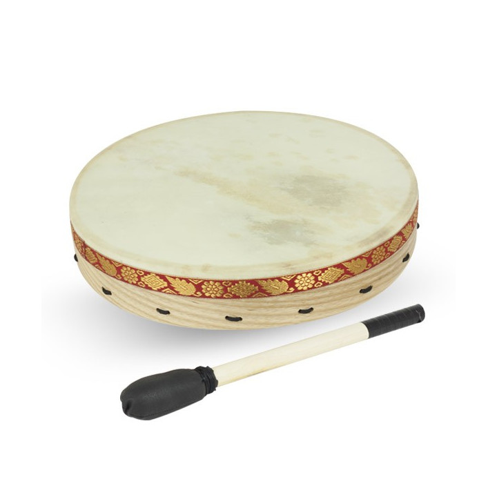 14" (35cm) Schamanentrommel aus Leder