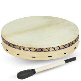 Tamburo sciamanico in pelle da 16" (40 cm).