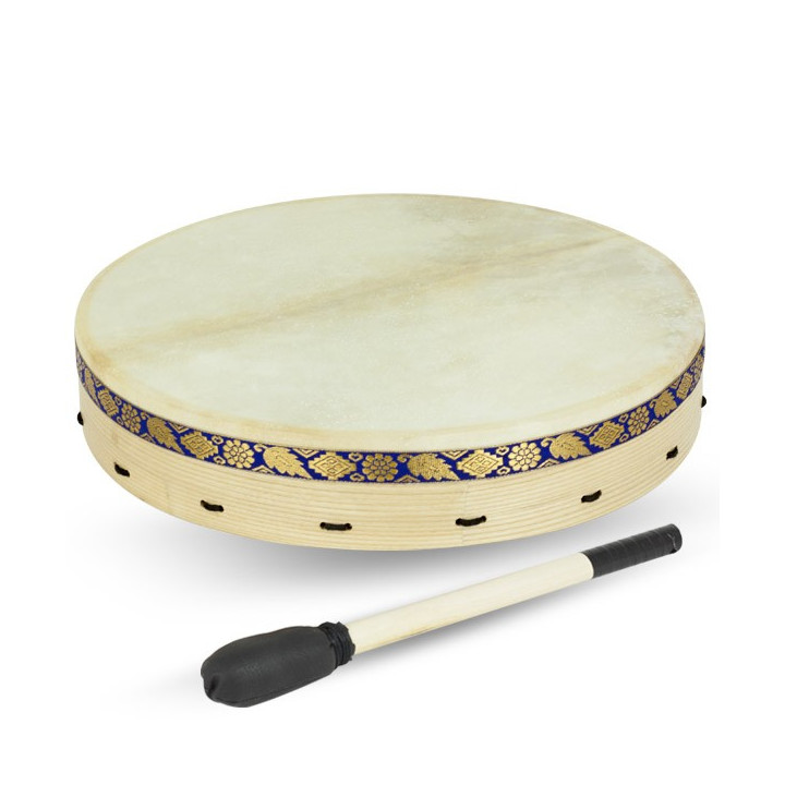 16" (40cm) Schamanentrommel aus Leder