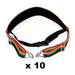 Confezione da 10 cinturini rasta batucada gen-cb402