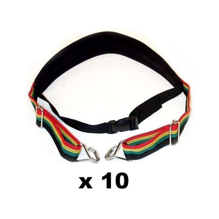 Pack 10 rasta batucada straps gen-cb402
