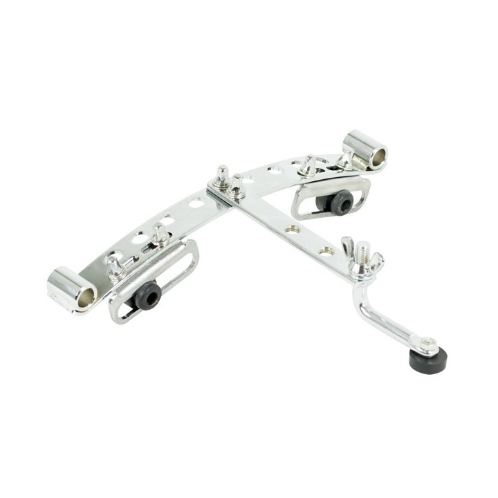 Bar to hang drum with shoulder pad