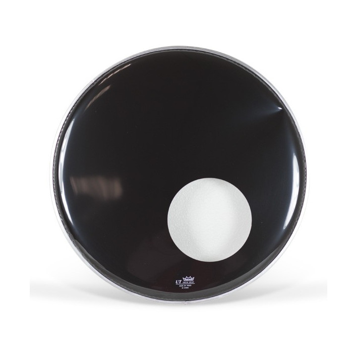 Parche 18" ut ebony standard agujero aut-1018-es