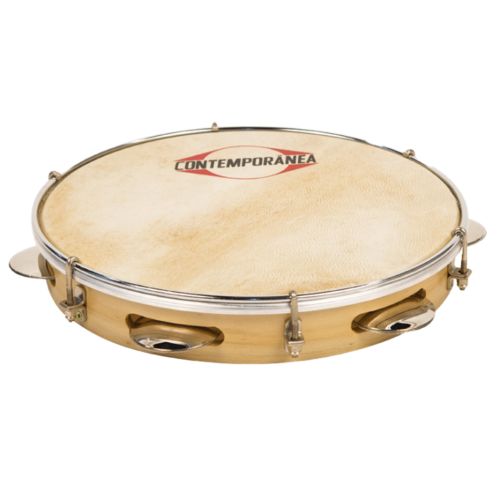 Pandeiro 10" Contemporânea madera parche piel