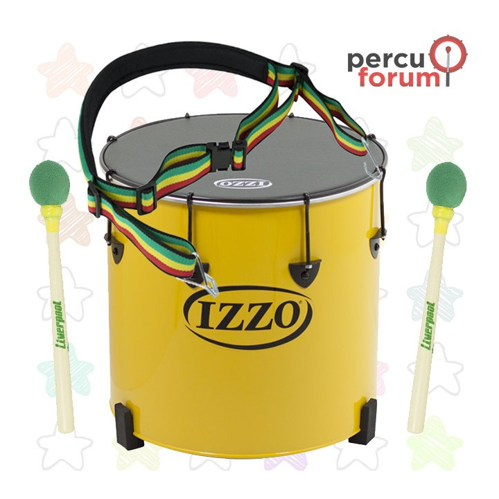 Izzo 16" surdo pack with mallets and strap