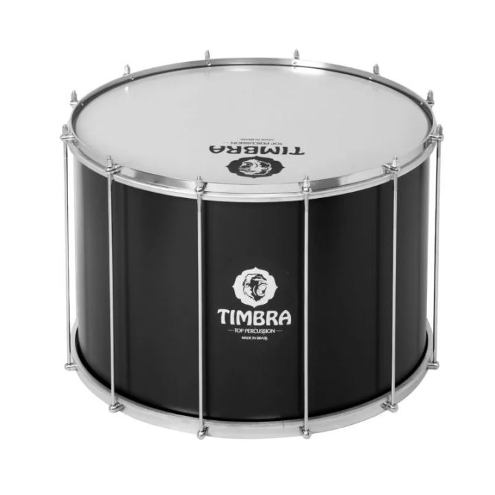Surdo 22 "X40 Cm Preto Mate Timbra 12 Div. Ti15918