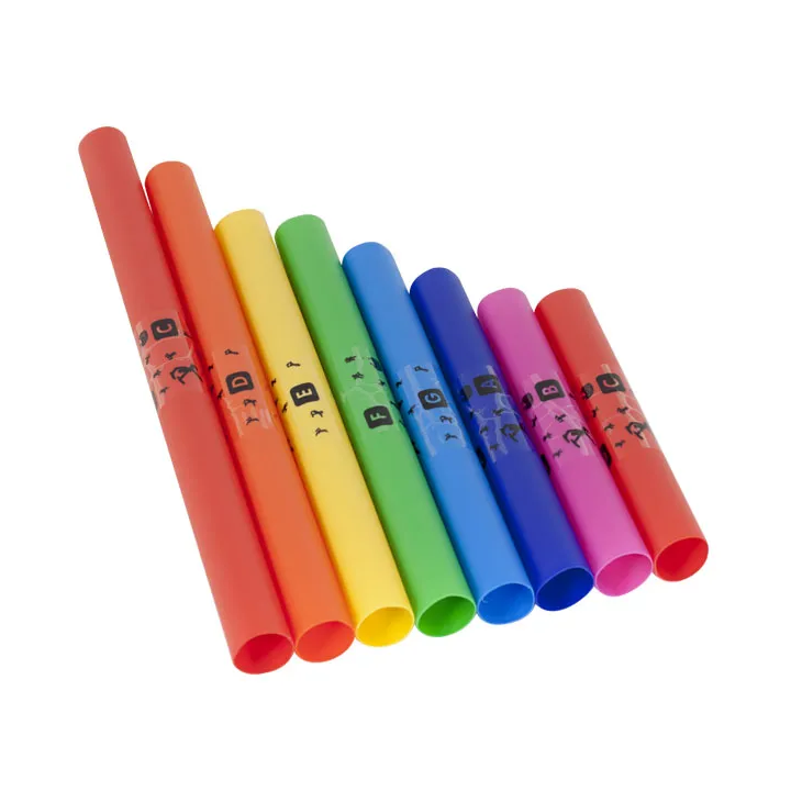 Conjunto de 8 tubos de percussão musical