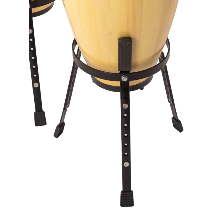 Congas Jinbao 10" y 11" JBSH2 natural arce con soporte