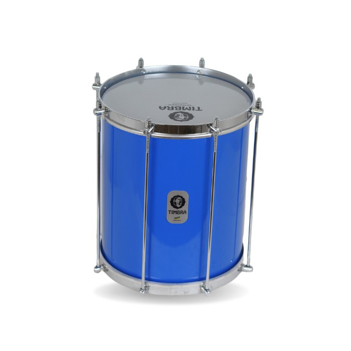 Timbra professionnelle Repenique 10" - Aluminium renforcé, bleu vif, 8 points de tension