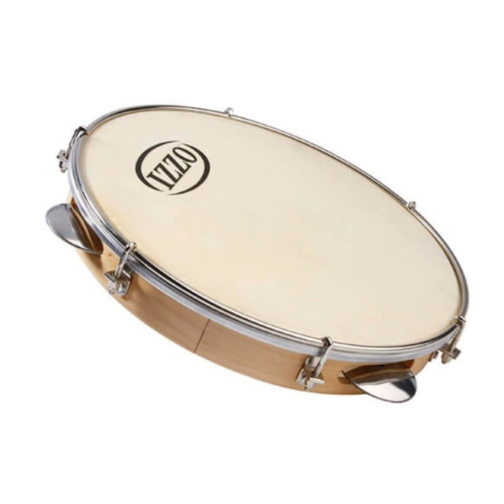 Toppa in pelle Pandeiro 10" Izzo Wood