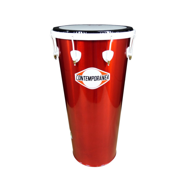 Timbal 14" x 70 cm, Contemporânea professionnel, en aluminium rouge – Édition Alegría