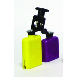 Temple block plastico amarillo-morado db0733 doble