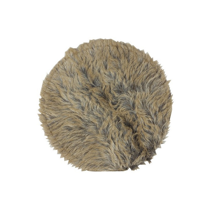 Leather patch 38cm patched with hair ref.08695