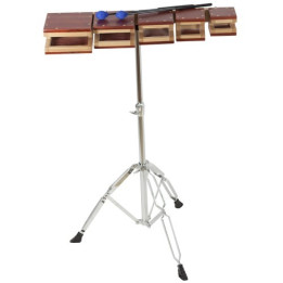 Set temple blocks wood ref.03244