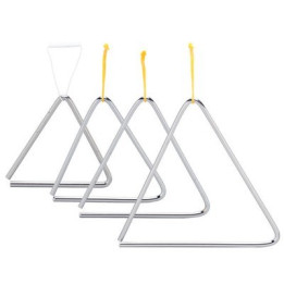 Triangulo acero c/ golpeador 20cm ref.01820