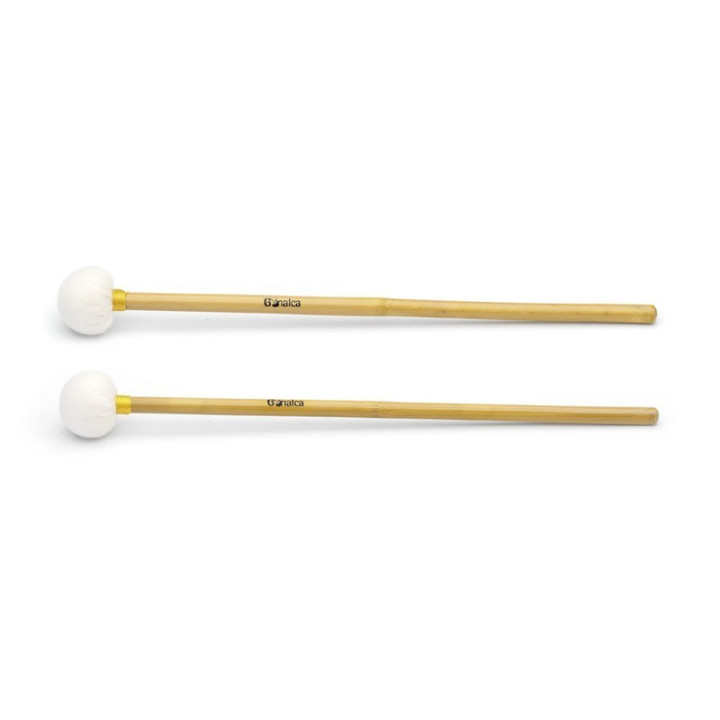 Bacchetta morbida per timpani gialla ref.6011 bambù