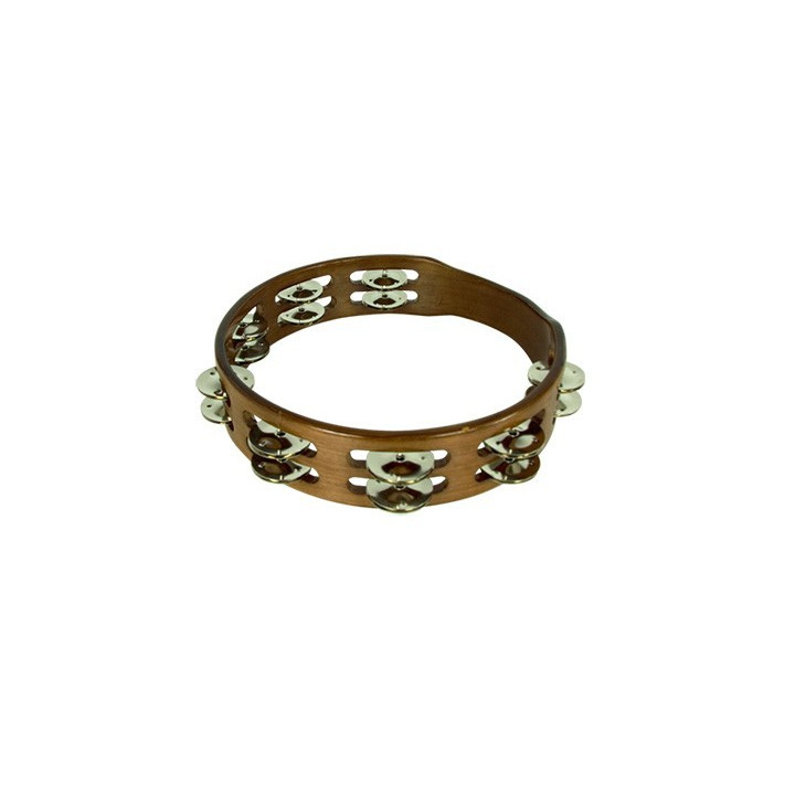 Tambourin double 25 cm sans tête en noyer STF5055