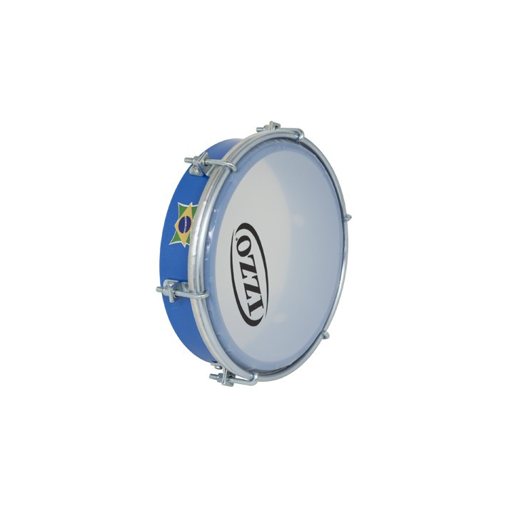 Tamborim 6" blue abs p/brasil izzo ref.iz3691