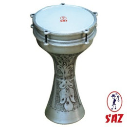 Darbuka turca aluminio grabado