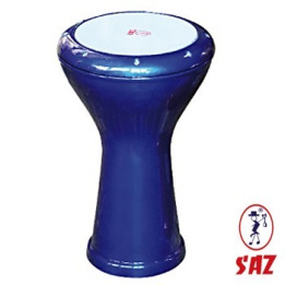 Darbuka egípcia pintada de azul