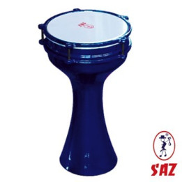 Darbuka turco dipinto di blu