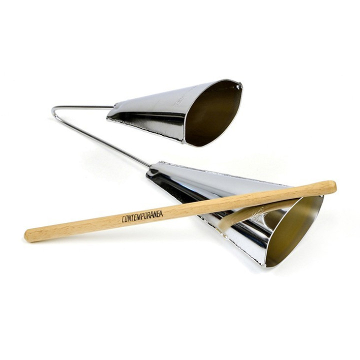 Contemporary double chrome agogo