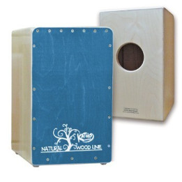 Cassetto infiammabile Linea in legno naturale, blu