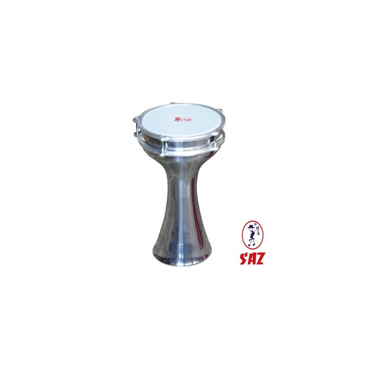Darbuka in alluminio liscio 20,5 cm