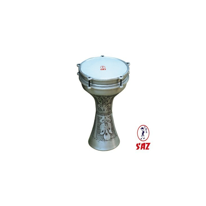 Darbuka turca aluminio grabado